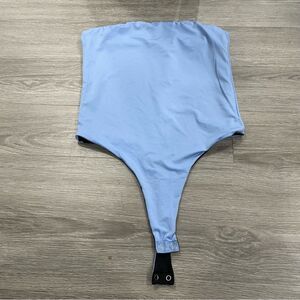 3/$25 ✺ SWS reversible bandeau bodysuit blue black M/L